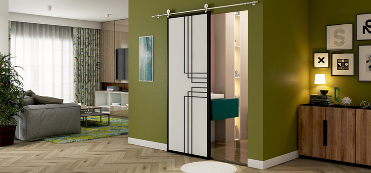 sliding bathroom door installation in Fort Lauderdale
